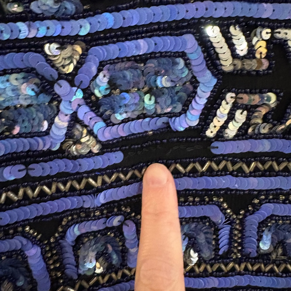 Vintage Papell Boutique Sequin Beaded Silk Jacket ornate wearable art rare party - Picture 10 of 10